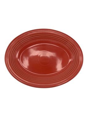 Fiesta Small Oval Serving Platter Plate Poppy 2018 11 6/8" X 9" USA Lead Free